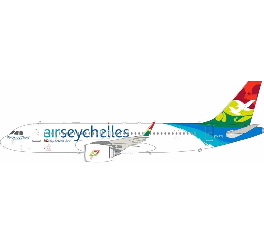A320neo Air Seychelles S7-PTI 1:200  +New Arrival+