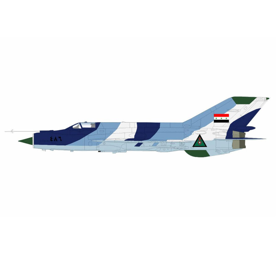 MIG-21bis Iraqi Air Force Sea Camouflage 9th Squadron Jalibah Iraq September 1986 1:72 +PRE-ORDER+