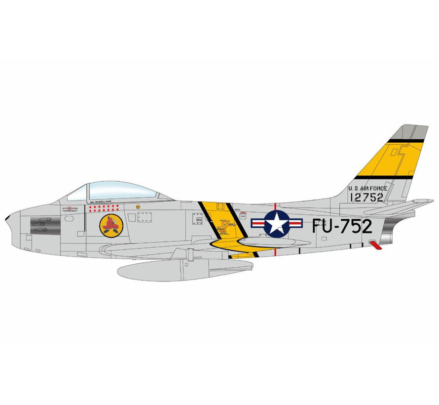 F86E Sabre 334th FIS 4th FIG FU-752 USAF George Davis 51-2752 1952 1:72 +PRE-ORDER+