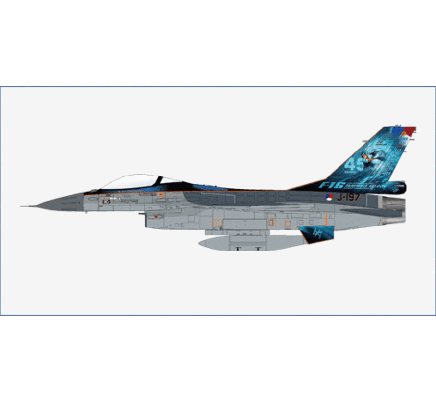 F16AM Fighting Falcon J-197 RNLAF Final Flight 2024 1:72 +New Arrival+