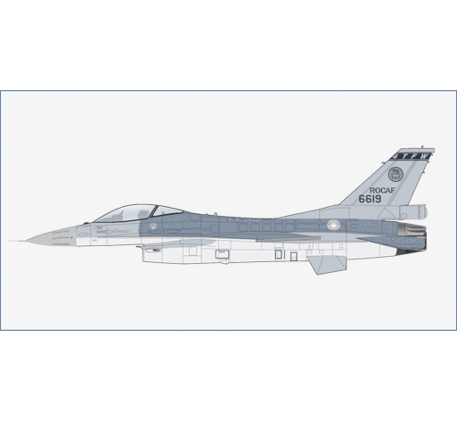 F-16V Fighting Falcon 6619 21TFG ROCAF 1:72 (with 6 x AIM-120) +pre-order+