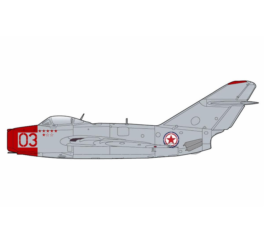 MIG-15bis RED03 Chinese People's Volunteers Air Force North Korea 1950s 1:72 +pre-order+