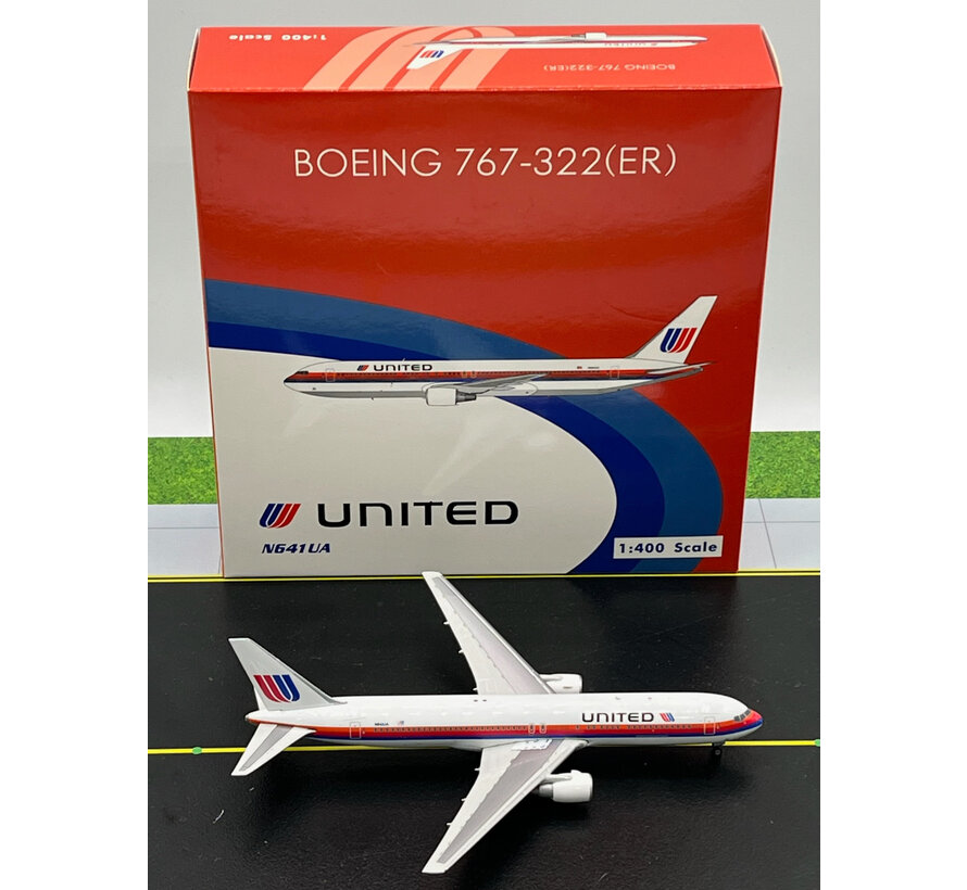 B767-300ER United Airlines Saul Bass livery N641UA 1:400 polished
