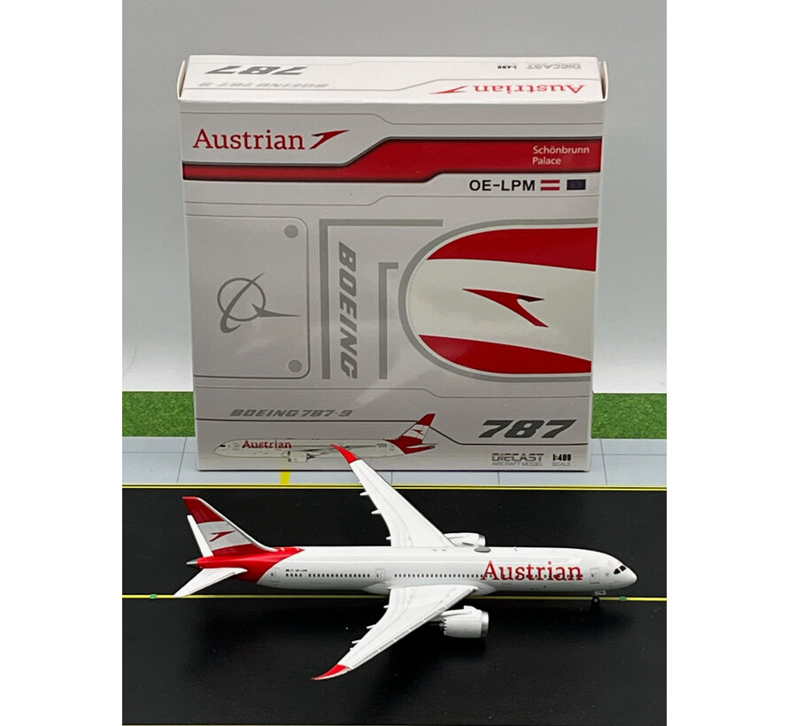 B787-9 Dreamliner Austrian Airlines OE-LPM 1:400 flaps down +New arrival+
