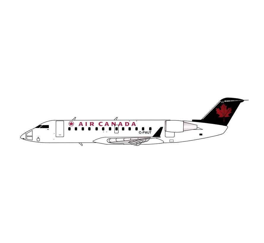 CRJ200 Air Canada 1993 green tail livery C-FWJT 1:400