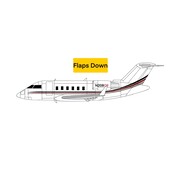3D Design Deck Challenger CL650 Netjets N208QS 1:400 flaps down +pre-order+