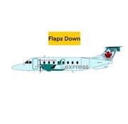 3D Design Deck Beech B1900D Air Canada express 2004 ice blue livery C-GHGA 953 1:200 flaps down  +pre-order+