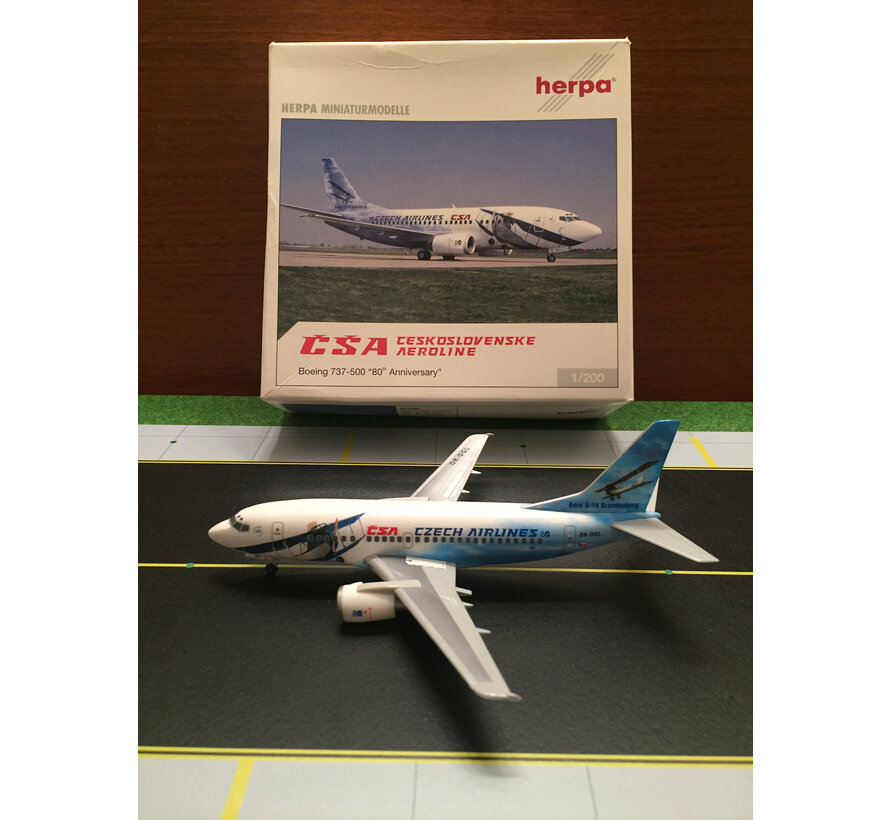 B737-500 CSA Ceskoslovenske OK-DGL 1:200 [Plastic]**Collection sale