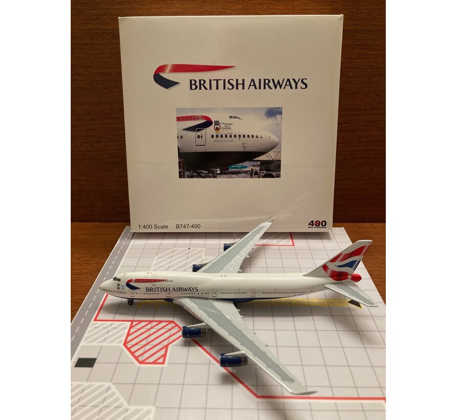 BigBird B747-400 British Airways G-BNLZ 'Change for Good' 1:400**Collection sale