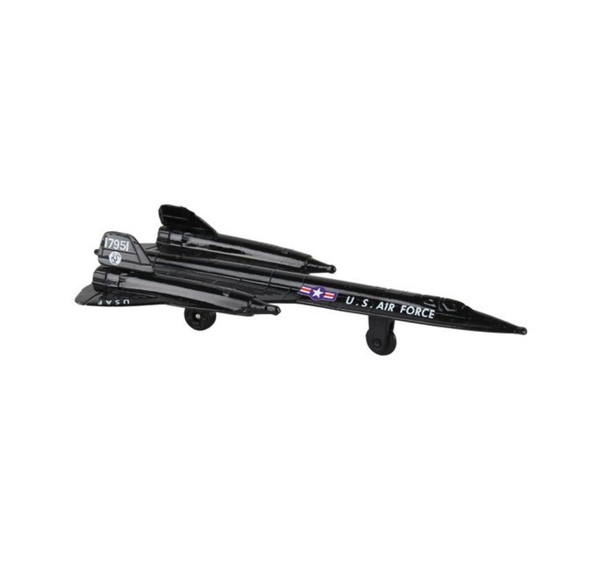 SR71 US Air Force Blackbird (no drone) with runway section