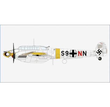 Hobby Master Bf110E S9+NN 5.ZG 1 Luftwaffe Lt. Herbert Kutscha Soviet Union 1942 1:72 +New arrival+
