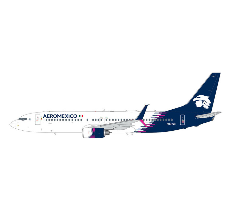 B737-800S Aeroméxico N957AM new livery 1:200 scimitars +new arrival+