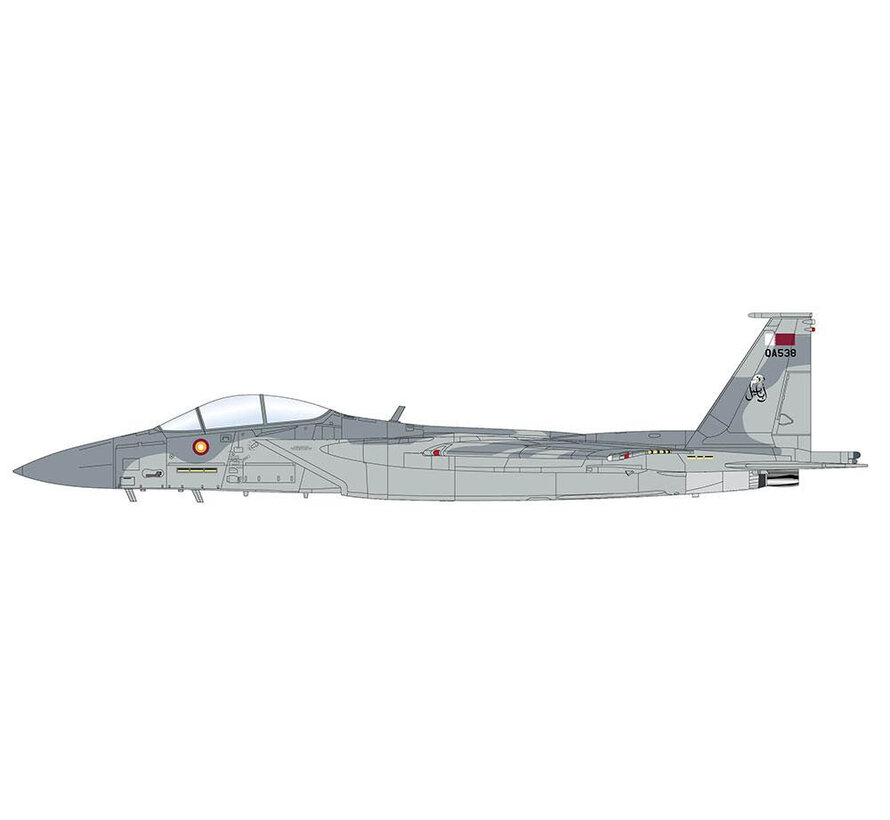 F15QA Ababil Qatar Emiri Air Force QA538 RIAT 2024 1:72 (with 12 x AIM-120, 3 x fuel tank)