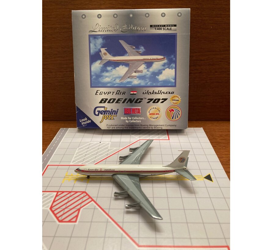 B707-300 Egyptair old livery SU-AVZ [chrome] 1:400**Collection sale