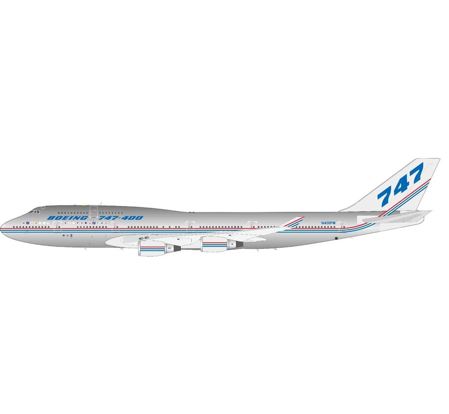 B747-400 Boeing House bare metal livery N401PW 1:200 polished  +Pre-order+