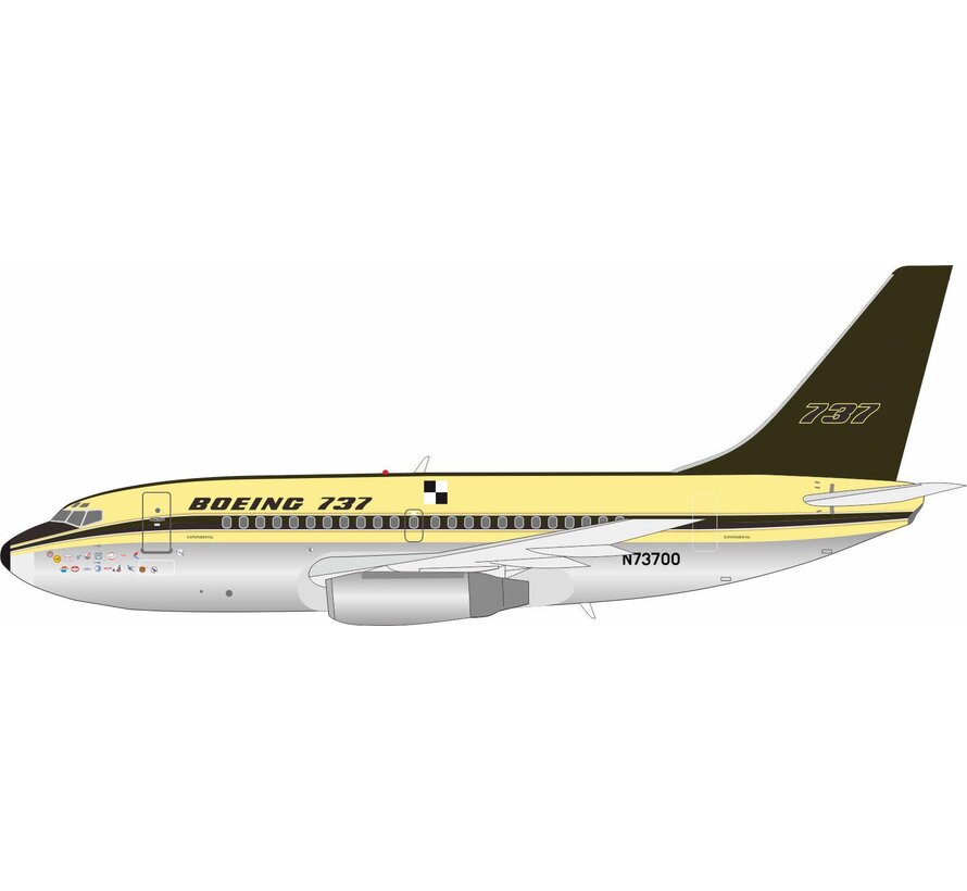B737-100 Boeing original house livery N73700 1:200 polished  +Pre-order+