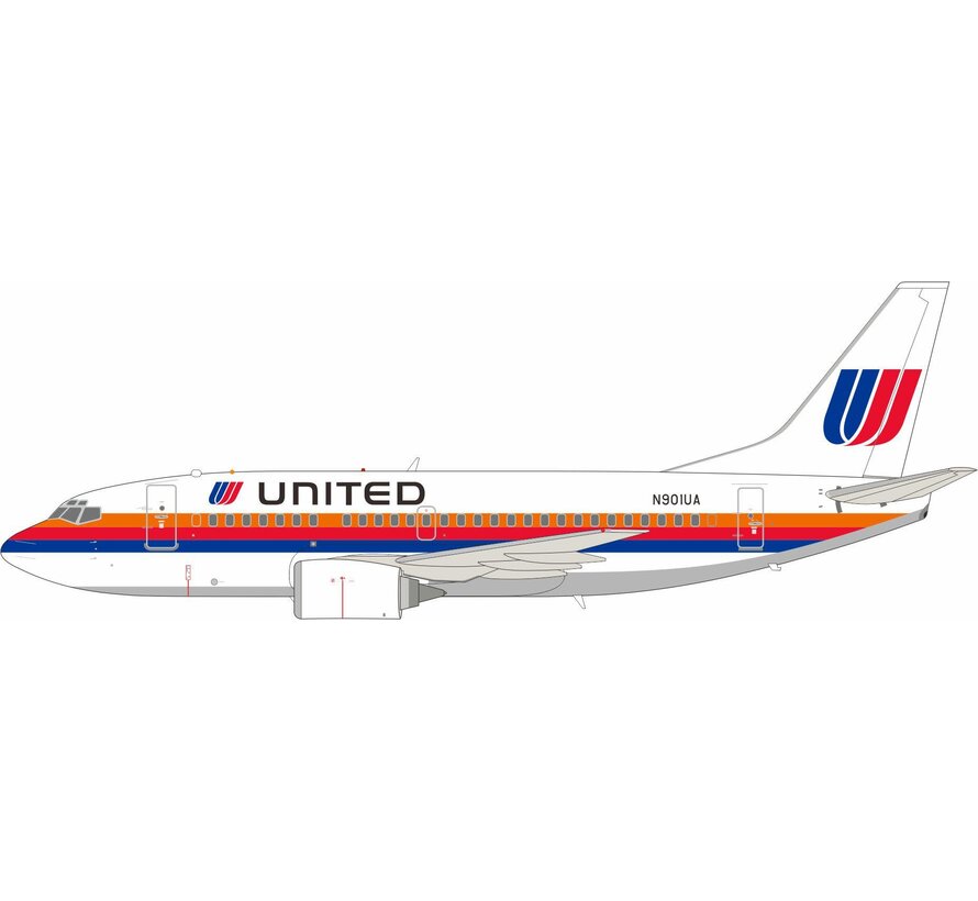 B737-500 United Airlines Saul Bass livery N901UA 1:200 +pre-order+