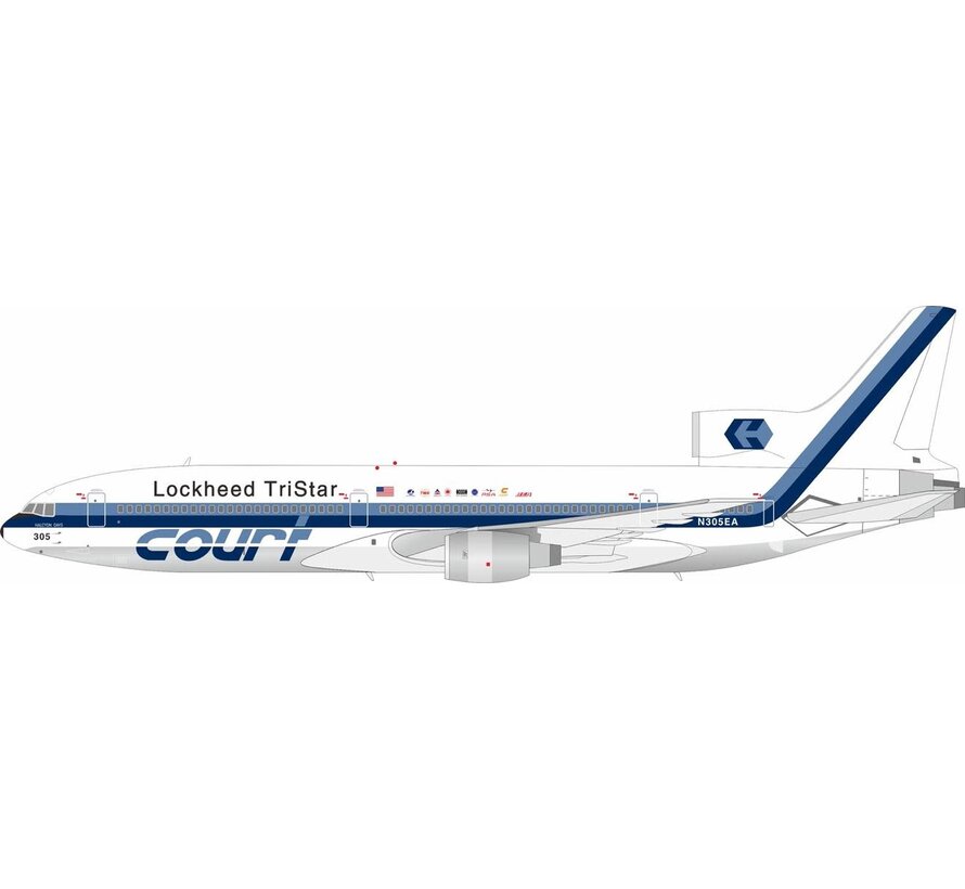 L1011-385-1 Lockheed Tristar Court Line Eastern hybrid N305EA 1:200 polished