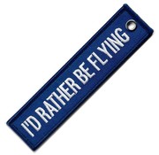 Keychain I'd Rather Be Flying - Blue