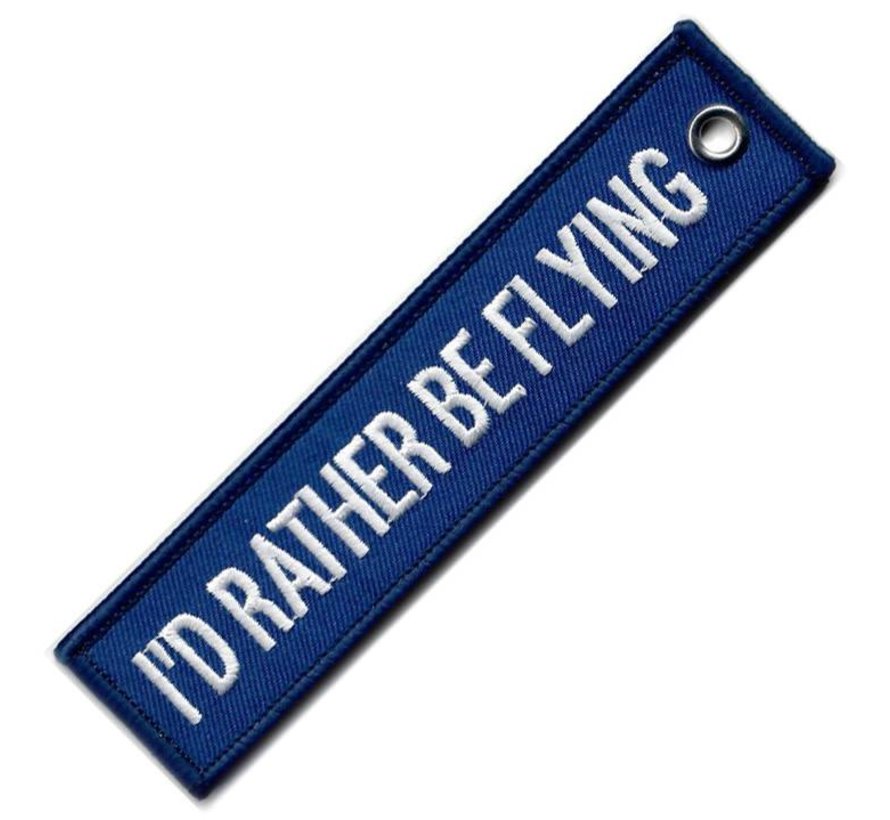 Keychain I'd Rather Be Flying - Blue