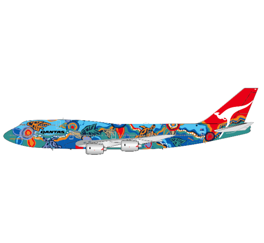 B747-300 QANTAS Nalanji Dreaming VH-EBU 1:400   +pre-order+