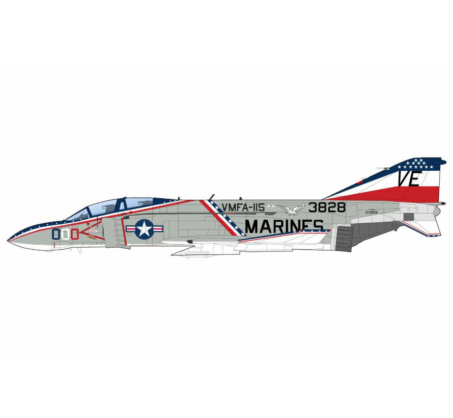 F4J Phantom II VMA-115 VE-000 US Marines 153828 MCAS Iwakuni 1976 1:72 +pre-order+