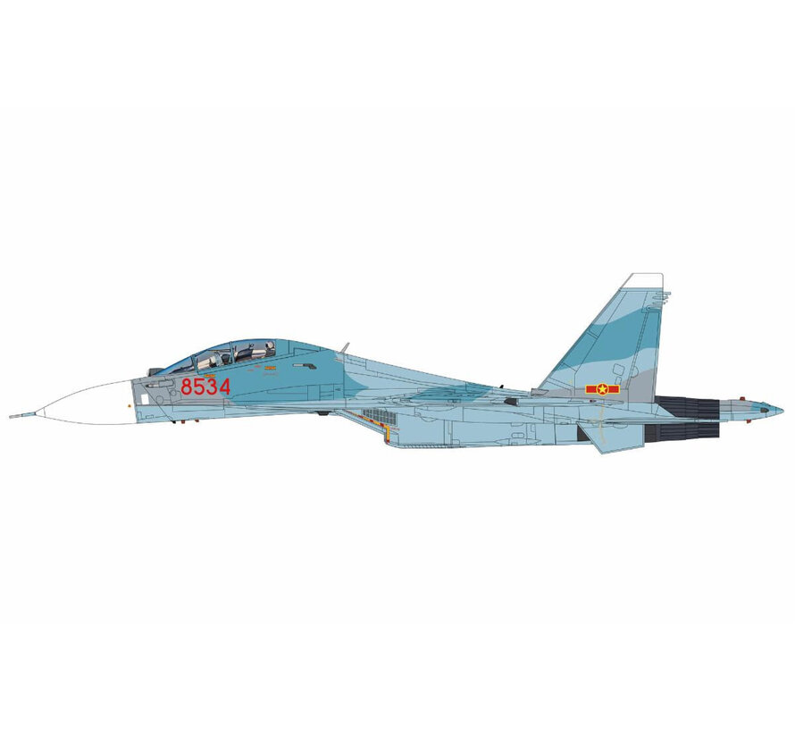 Su30Mk2V Flanker RED8534 370th Fighter Division Vietnam Air Force 2007 1:72 +pre-order+