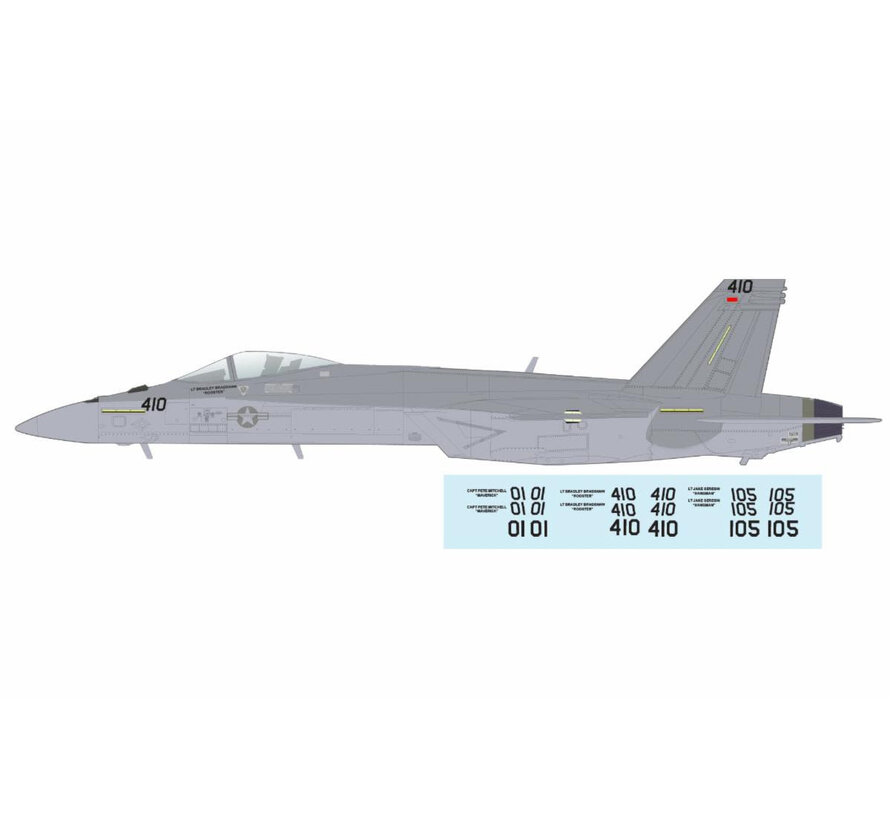 FA18E Super Hornet Dagger Team 1:72 (with decals for 01, 105, 410) +pre-order+
