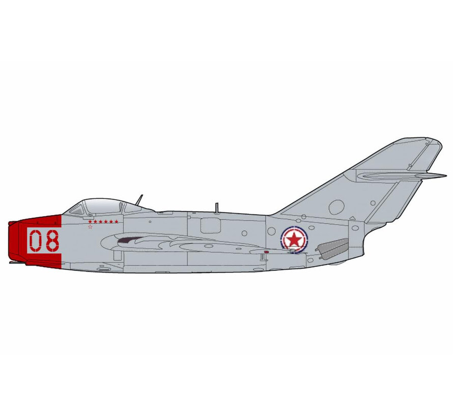 MiG15bis RED08 Chinese People's Volunteers AF 1950s 1:72 +pre-order+