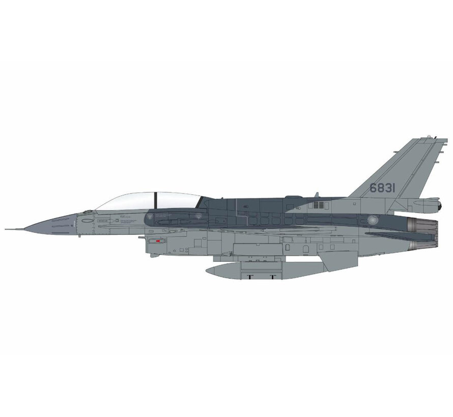 F16D Fighting Falcon Block 70 ROCAF 6831 2025 1:72 (with IRST pod, GBU-39, AGM-154, AGM-88) +pre-order+