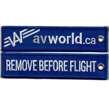Key Chain Remove Before Flight Avworld Blue