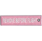Keychain RBF Remove Before Flight  Pink