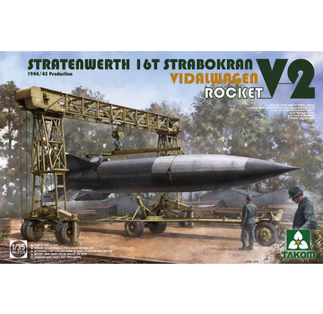 TAKOM Stratenwerth 16t Strabokran 1944/45 Production with V-2 Rocket & Vidalwagen 1:35