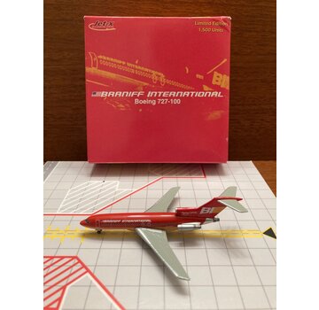 JETX B727-100 Braniff N308BN 'Flying Colors-Red' 1:400**Collection sale