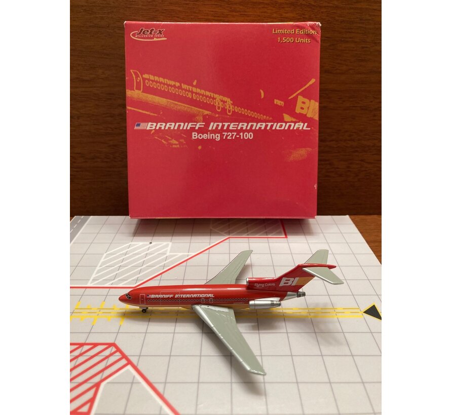 JETX B727-100 Braniff N308BN 'Flying Colors-Red' 1:400**Collection sale