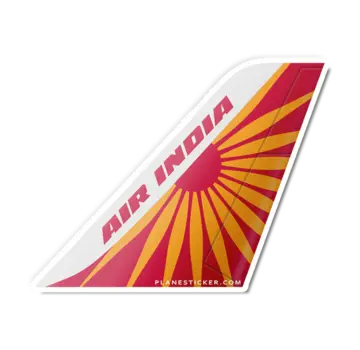 Plane Sticker Sticker Air India Tail