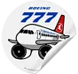 Sticker Turkish B777 Round