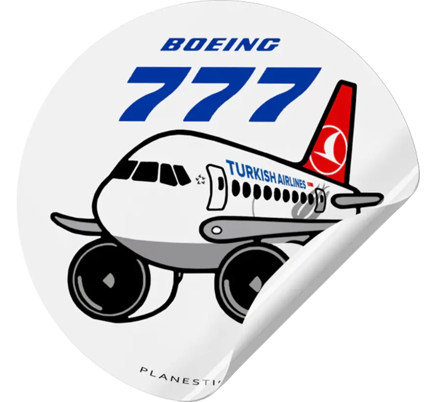 Sticker Turkish B777 Round