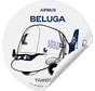 Sticker Beluga Round