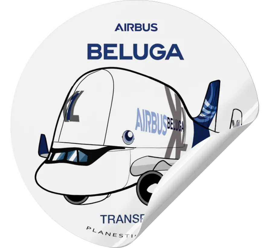 Sticker Beluga Round