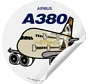 Sticker Etihad A380 Round