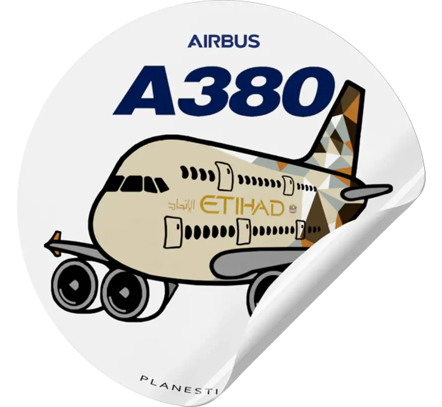 Sticker Etihad A380 Round