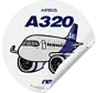 Sticker SAS A320 Round