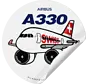 Sticker Swiss A330 Round