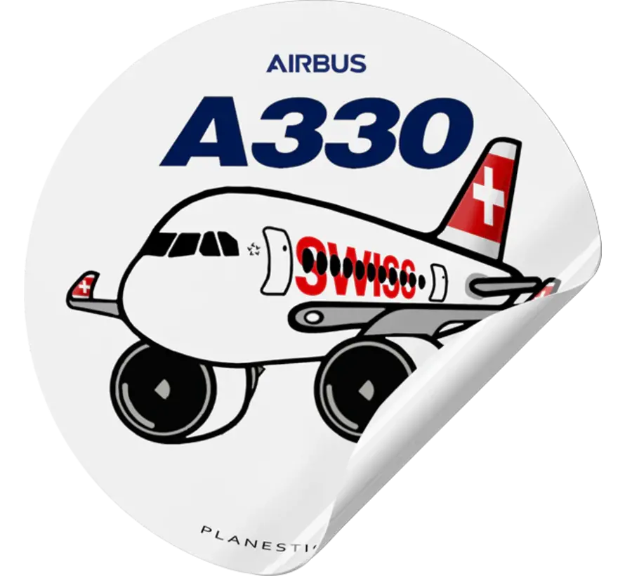 Sticker Swiss A330 Round