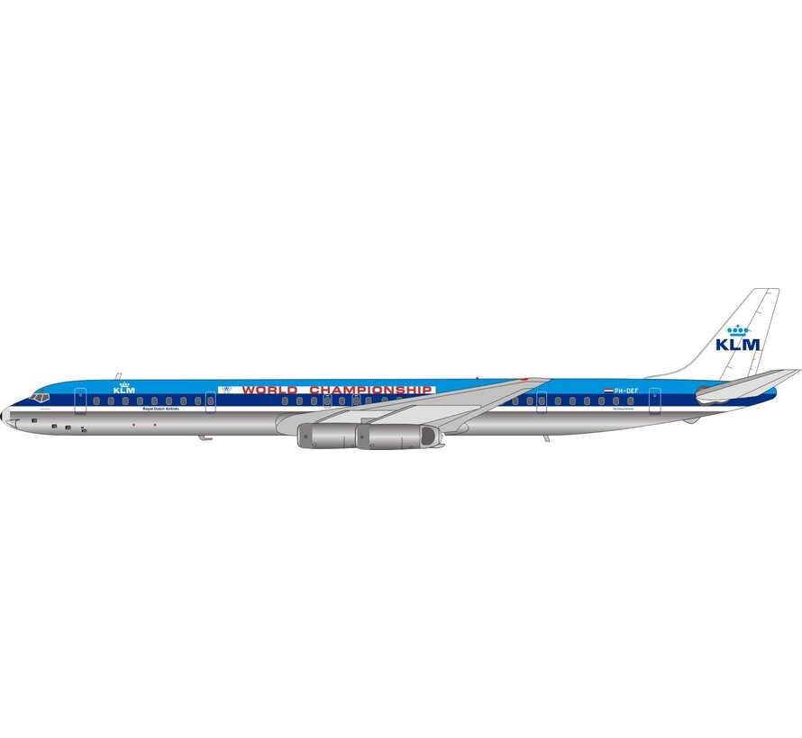 DC8-63 KLM World Championship PH-DEF 1:200 **Collection sale [scrape on nose]
