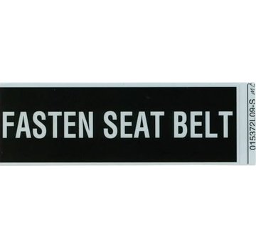 Aircraft Placard Fasten Seat Belts