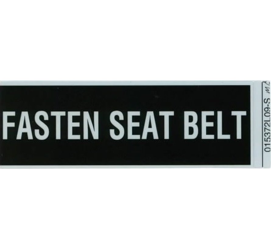 Aircraft Placard Fasten Seat Belts