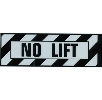 Aircraft Placard No Lift