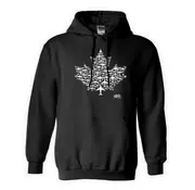 Labusch Skywear RCAF 100 Maple Leaf Collection Adult Unisex Hoodie Black